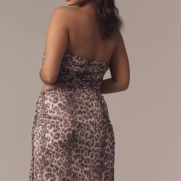 NWT Anthropologie Maeve Printed Mesh Knee-Length Skirt Sz L - Picture 3 of 8